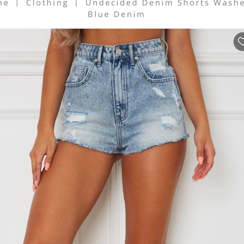 Light Wash Denim Shorts